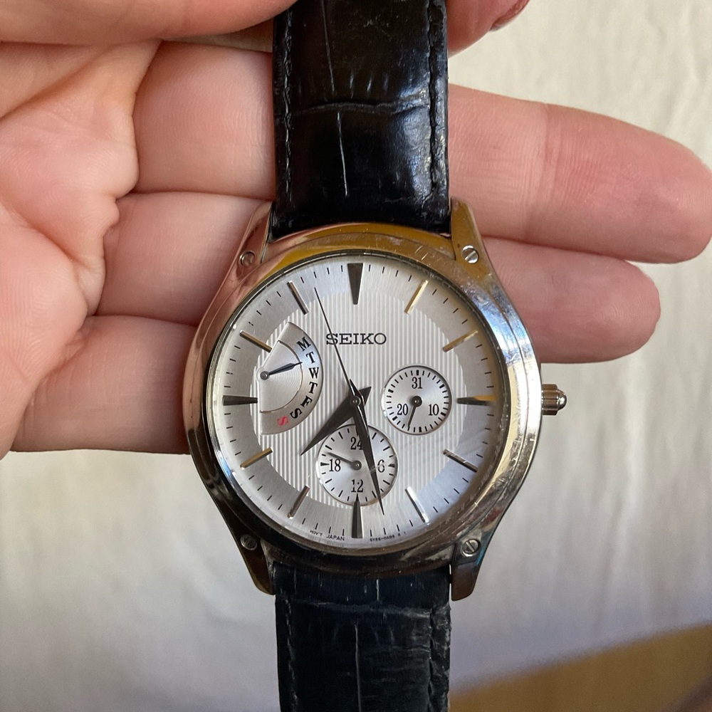 Women’s triple dial Seiko watch